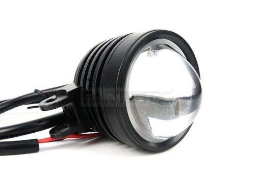 12Vバイク 汎用 ホワイト/イエロー 2色切替 LED フォグランプ 2個セット スイッチ付