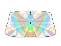 汎用 折り畳み傘型 虹色フロントサンシェード 142cm×76cm