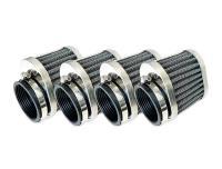 バイク汎用 50mm アルミメッシュパワーフィルター 4個セット