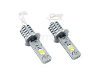 12V/24V対応  H3 LED フォグバルブ 2個セット 100W級 アルミヒートシンク