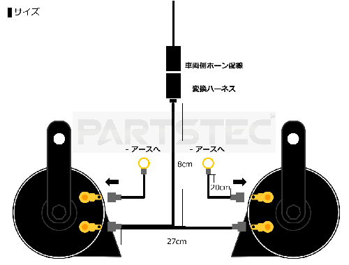 ホンダ車用 ホーン変換ハーネスキット