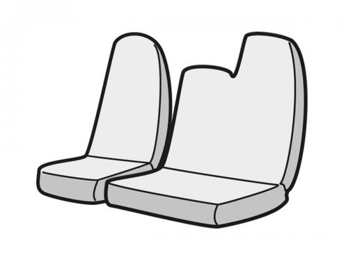日野 デュトロ 600系  標準キャブ  ベーシック ヘッドレスト一体型 フロント レザー シートカバー 運転席 助手席 セット