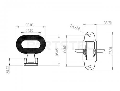 ステンレス製 折りたたみ式ステップ
