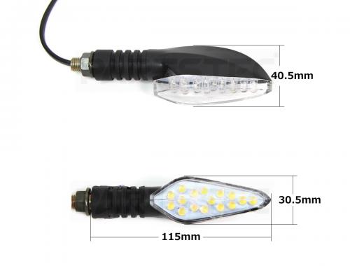 バイク LEDウインカー 2個セット Dタイプ