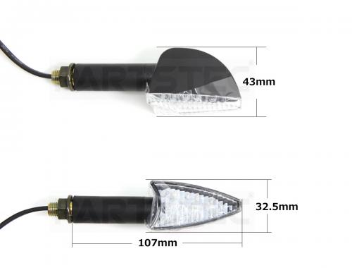 バイク LEDウインカー 2個セット Eタイプ