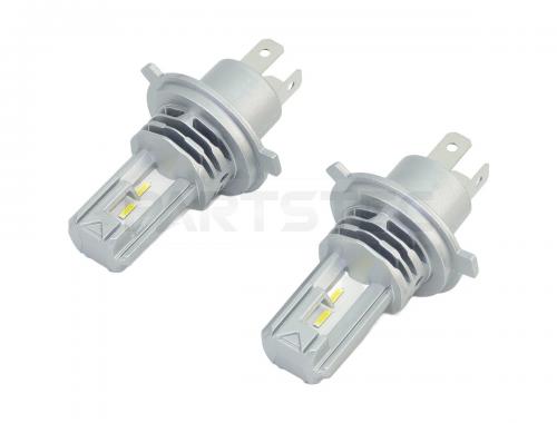H4 1860SMD ファンレス LED ヘッドライト バルブ 2個セット
