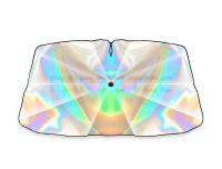 汎用 折り畳み傘型 虹色フロントサンシェード 142cm×76cm