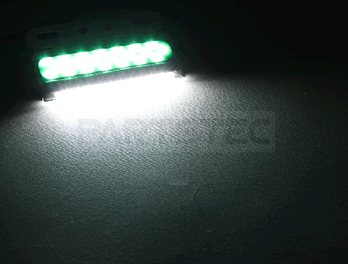 極薄 24V汎用 LEDサイドマーカー ライトグリーン ダウンライト付き 2個セット
