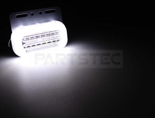 流れるウインカー機能搭載 LED サイドマーカー 2個セット ホワイト ダウンライト付