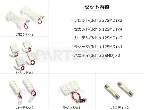 10系 アルファード 前期/後期 LED ルームランプセット