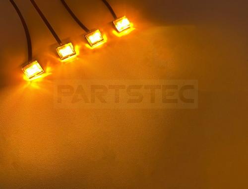  ランドクルーザー250 アンバーLEDグリルマーカー 4個セット