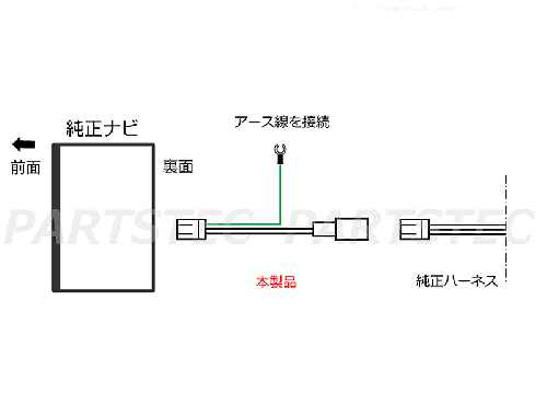 ホンダ ギャザズ用　走行中テレビが見れる　TVキットハーネス