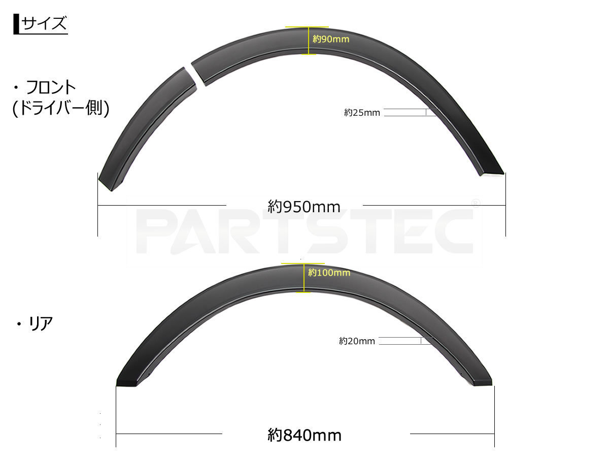 ハイエース 200系 オーバーフェンダー 1型 2型 3型 4型 5型 対応 | カー用品通販 - PARTSTEC