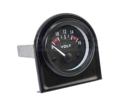 12V車汎用 電圧計 52mm LEDバックライト付き