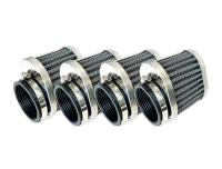 バイク汎用 50mm アルミメッシュパワーフィルター 4個セット