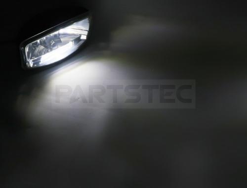 24Vトラック汎用  オーバルフォグランプ クリアレンズ 2個セット H7+LEDポジション