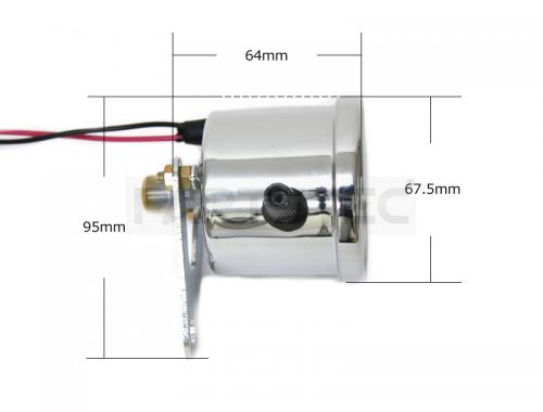 12V汎用　機械式　バイク　スピードメーター 140km/h表示