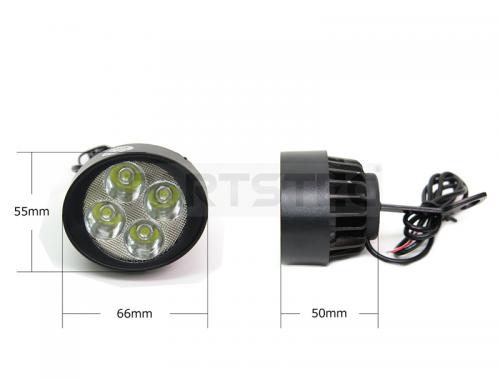 普通車/トラック/バイク DC12V/24V 汎用 LEDヘッドライト/フォグランプ