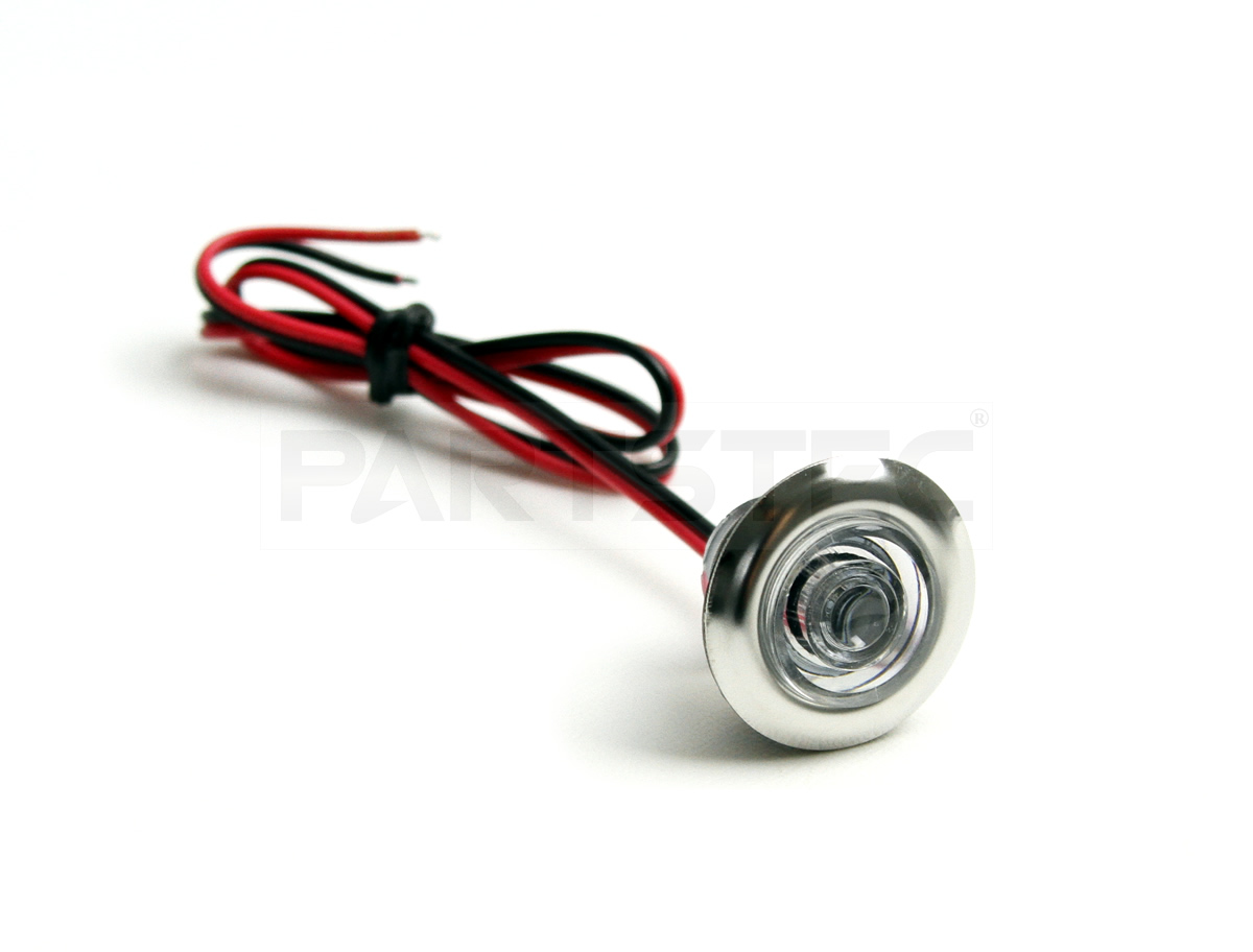 丸型 埋め込みタイプ Ledデイライトマーカーランプ ブルー色 カー用品通販 Partstec