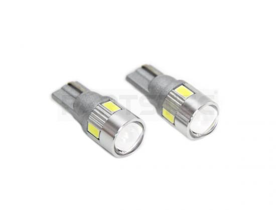 12V/24V 兼用 T10/T16 LEDウェッジ バルブ 2個 ホワイト