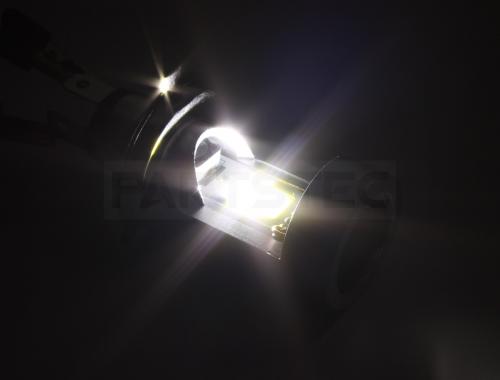 H4 HS1 LEDヘッドライトバルブ 20W 2000lm 6000K Hi/Lo ワンタッチ取付