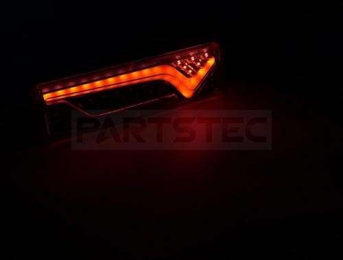 12V/24V兼用 LEDテールランプ シーケンシャルウインカー搭載 V型 左右セット