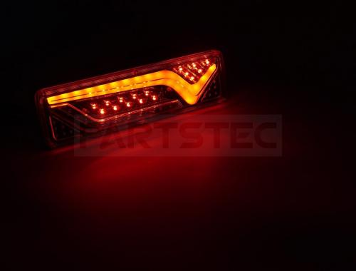 12V/24V兼用 LEDテールランプ シーケンシャルウインカー搭載 V型 左右セット