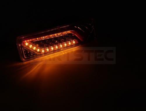12V/24V兼用 LEDテールランプ シーケンシャルウインカー搭載 V型 左右セット