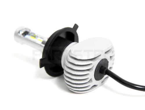 H4 LEDヘッドライト 50W 8000lm ホワイト 2個セット