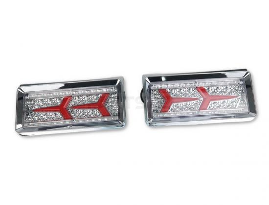 24V トラック 汎用 LED テールランプ 左右セット ランボルギーニタイプ