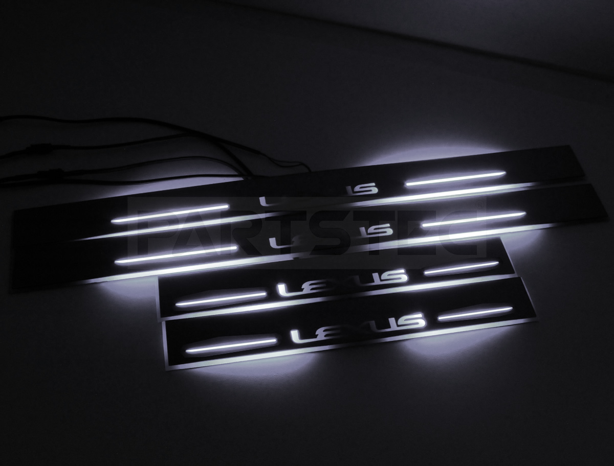 PARTSTEC - パーツテック / レクサス 流れる LEDスカッフプレート 4枚 