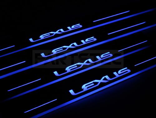 レクサス 流れる LEDスカッフプレート 4枚セット