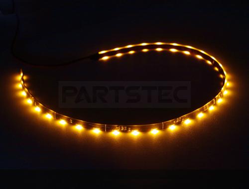 12V 防水 流れるウィンカー LED テープライト 60cm アンバー