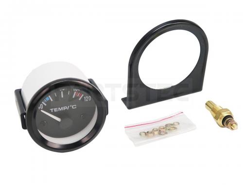12V車汎用 水温計 52mm LEDバックライト付き