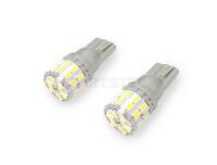 T10 24連 3014SMD ホワイト LED ウエッジ バルブ 2個セット