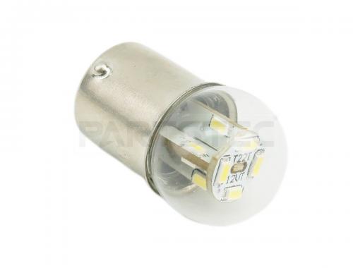 12V用 G18/BA15s ホワイトLEDバルブ