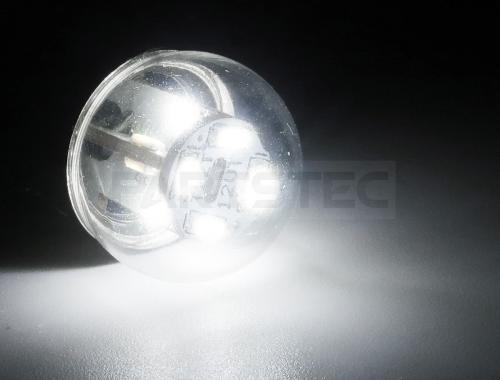 12V用 G18/BA15s ホワイトLEDバルブ