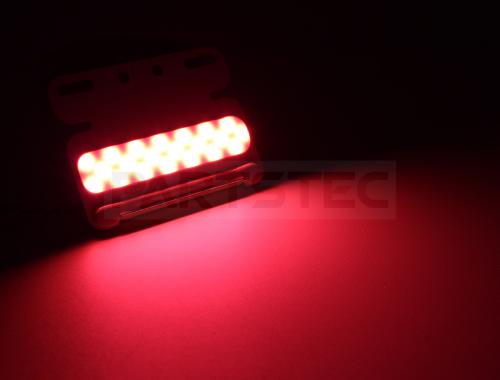 極薄 24V汎用 LEDテールサイドマーカー レッド ダウンライト付き 2個セット