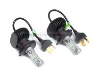 LEDヘッドライト H4 Hi/Lo 25W 4000lm 6500K 車/バイク兼用 2個セット