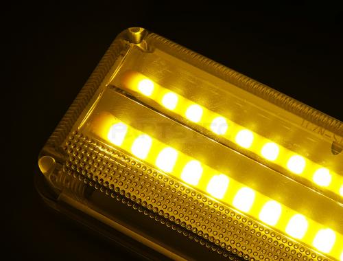 24V 汎用 角型 アンバー COB LED サイドマーカー 2個セット