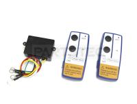 12V 24V 汎用 電動ウインチ ワイヤレス操作キット リモコン:ブルー