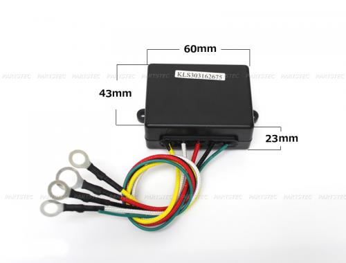 12V 24V 汎用 電動ウインチ ワイヤレス操作キット リモコン:ブルー