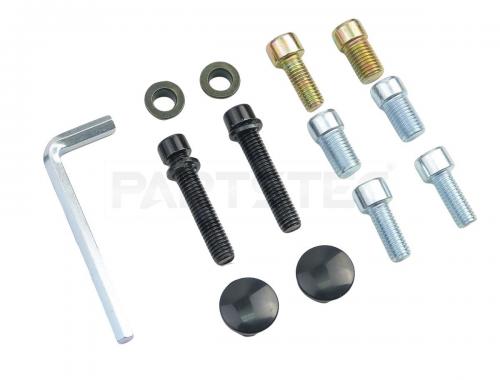 バイク汎用 ミラー 左右セット  ブルーレンズ