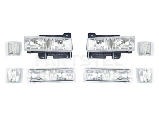 シボレー サバーバン クリスタル ヘッドライト コーナーランプ 左右セット 社外品