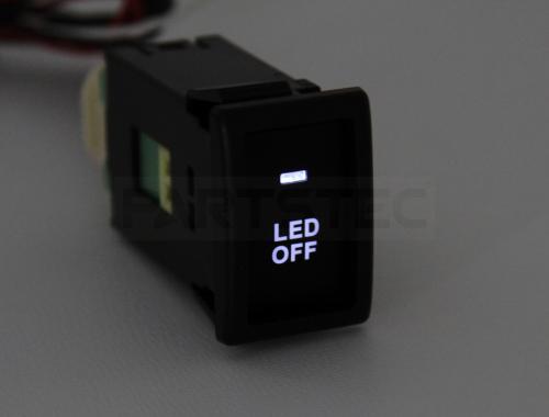 H8/H11/H16 バルブ対応 後付フォグ用　LED スイッチ付　リレーハーネス　(スズキ)