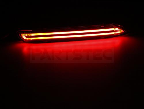 トヨタ系 ファイバー LEDリフレクター スモークタイプ スモール/ブレーキ点灯機能
