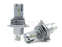 H4 LEDヘッドライト フィリップス製 ZESチップ ハロゲンバルブサイズ  2個セット