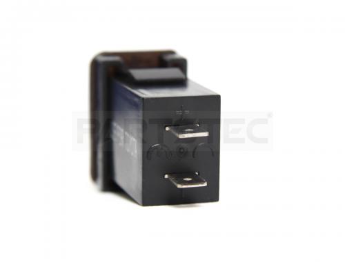トヨタ Aタイプ ホールカバー 電圧計 & USB 電源 2ポート レッドLED表示