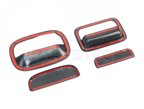 ジムニーノマド/JC74 ドアハンドルカバー 10点セット ブラック