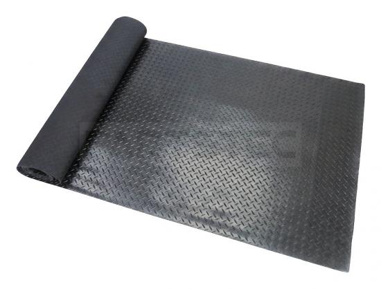 縞鋼板風ラバーマット 幅1m×長さ5m